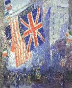 Childe Hassam The Union Jack oil painting on canvas